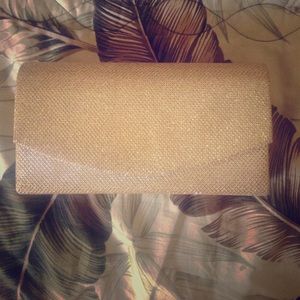 Glitter Clutch With Strap