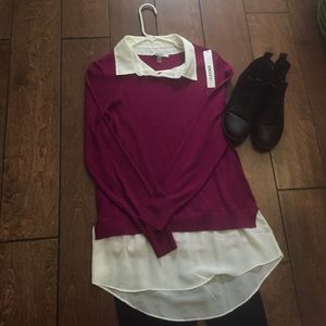 🕸SOLD ON FASHIONSTASH🕸 Violet sweater