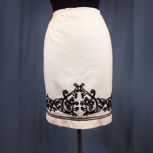 ⚡️FlashSale⚡️Cream Wool Pencil Skirt