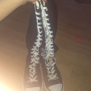 Knee high converse!