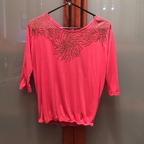 Beaded top with tie back