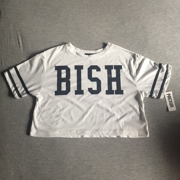 NWT PacSun "bish" crop top