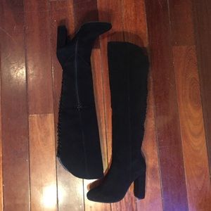 WORN ONCE Black Steve Madden Over the Knee Boots