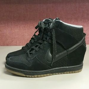 Nike Dunk Sky High Wedge Heel Sneakers