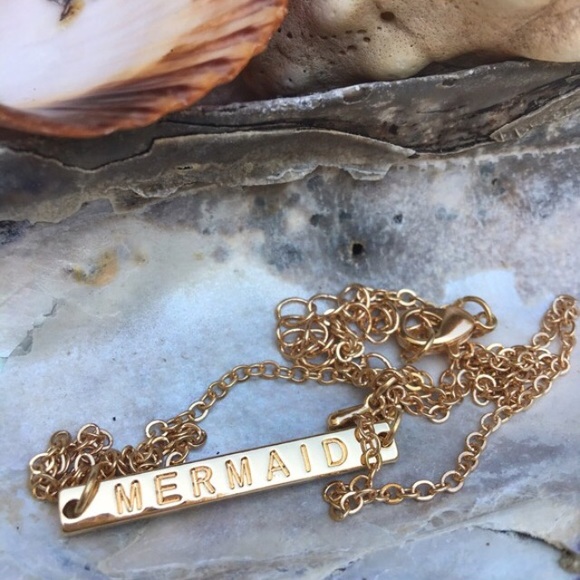🆕Mermaid gold bar necklace - Picture 4 of 5