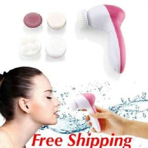 5 in one electric face brush  set