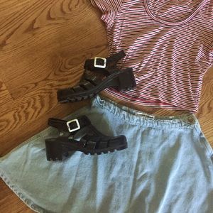 Black JuJu Jelly Sandal (EUR 38)