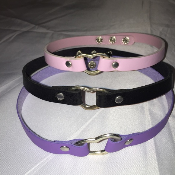 "Unicorn Tears" Mini heart collar Choker set!