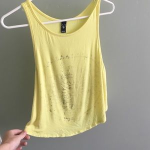 Indie XS Yellow Tank Top