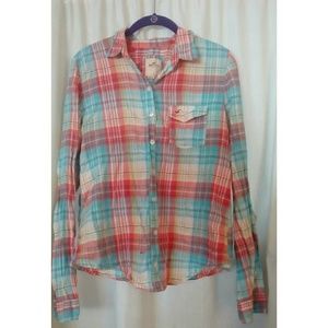 Plaid Hollister long sleeve
