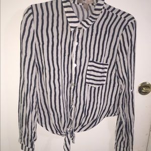 H&M Striped Blouse