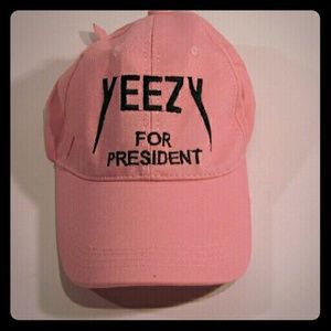 Pink yeezy for president hat