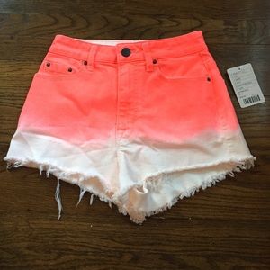BDG urban outfitters high rise cheeky jean shorts