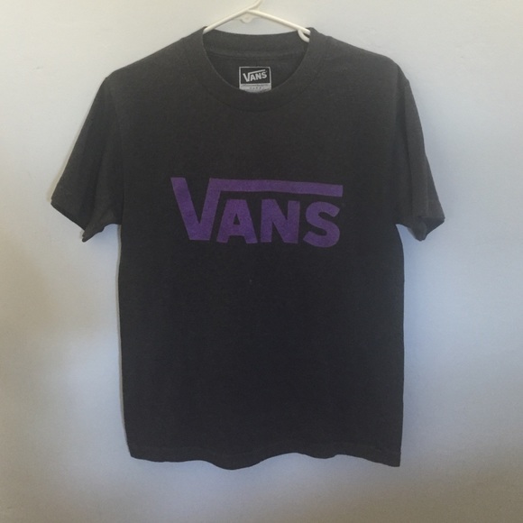 Purple and grey vans t shirt