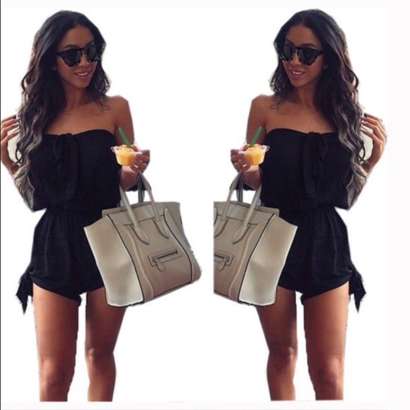 Haute Halter or strapless romper