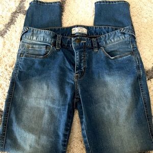 Free People washed jeans.