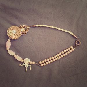 🐙 Anthropologie Octopus Mixed Media Necklace