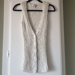 Off-white Bebe crochet sweater vest