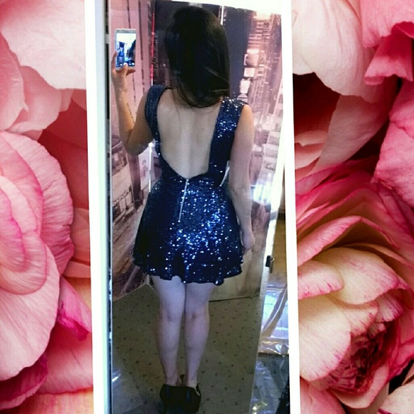 SOLD****TOBI SEQUIN DRESS Open back brand new
