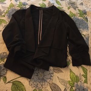 Black, short length blazer