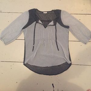 Black and White Designed Blouse