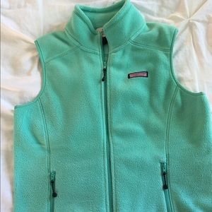 Vineyard Vines Fleece Mint Vest women's Medium