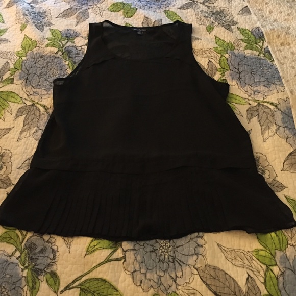 Black, sheer tank top