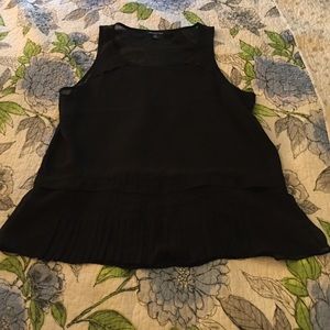 Black, sheer tank top