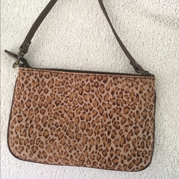 J crew cheetah hand purse and or coin purse
