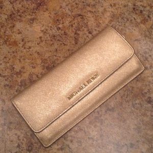 Michael Kors Gold Wallet