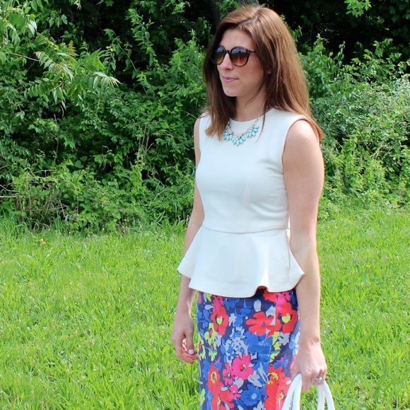 J Crew peplum top!
