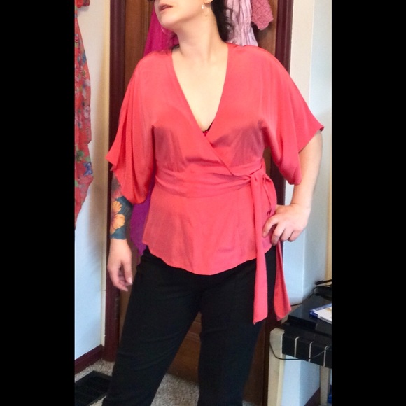 Silk kimono style blouse