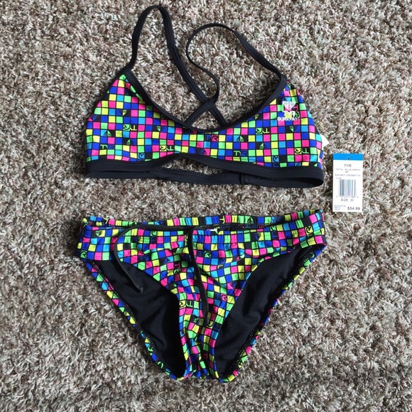 TYR Durafast Safari Crossfit workout swim bikini