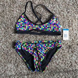 TYR Durafast Safari Crossfit workout swim bikini