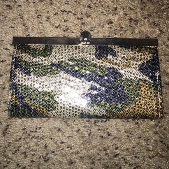 Army Color Clutch Purse / Wallet