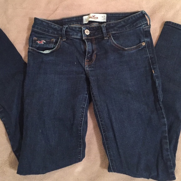dark wash skinny size 3s Hollister jeans
