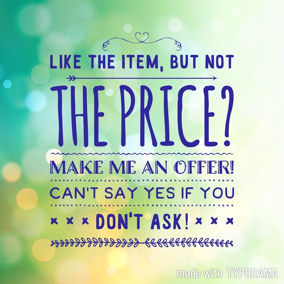 Reasonable offers accepted!