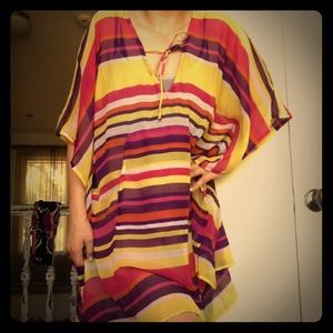 New striped tunic/ swim suit cover