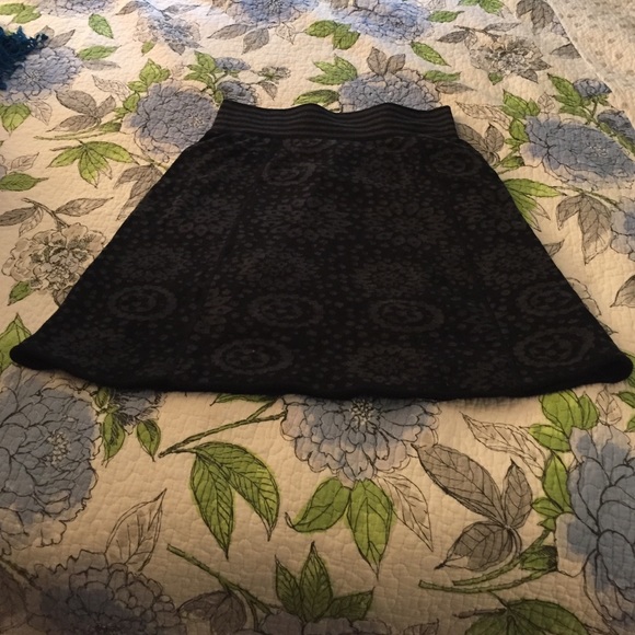 Black, sweater material skirt