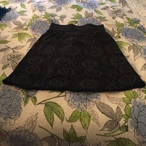 Black, sweater material skirt