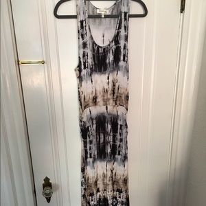 Soft stretchy tie dye maxi dress