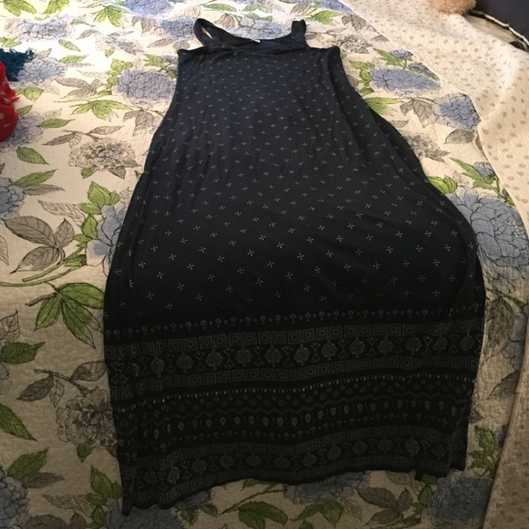Navy maxi with white patterning