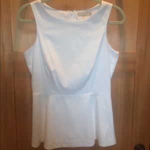 Banana Republic White Peplum Top
