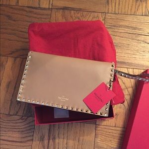 Valentino rock stud clutch NEW!