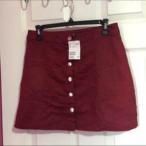 H&M Suede Mini Skirt