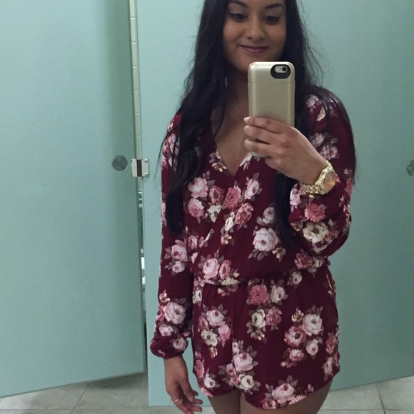 Forever 21 floral romper