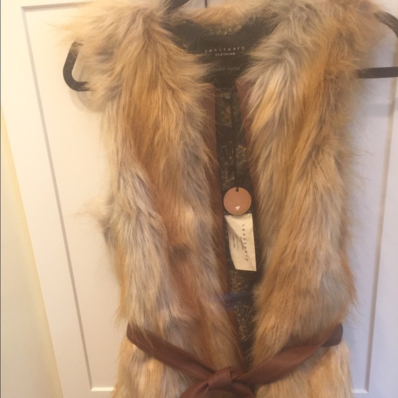 Sanctuary Faux fur vest
