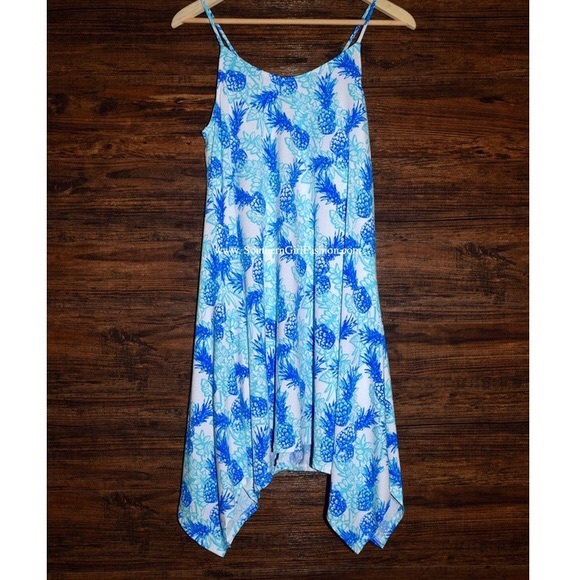 SWING DRESS Pinneapple Printed Vibrant Mini Tunic - Picture 2 of 2