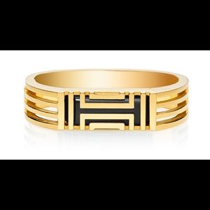Tory Burch For Fitbit Metal Hinged Bracelet- Gold