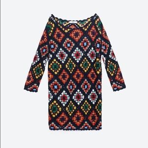 Zara Mini Crochet Dress